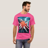 レッドブルーアート Tシャツ (正面フル)
