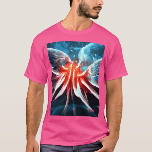レッドブルーアート Tシャツ (正面)