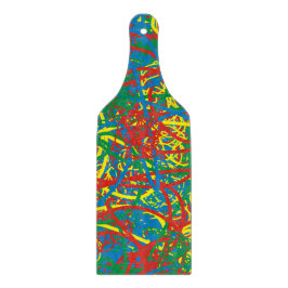 レッドブルーイエローグリーンスクライバーホットメスグラフィティ カッティングボード