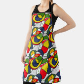 レッドブルーイエローグリーンビーチボール エプロン (インサイチュ)