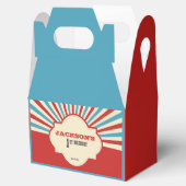 レッドブルーイエローサーカスレイズの最初の誕生日パーティー フェイバーボックス (オープン)