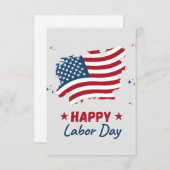 レッドブルーイラストレーションハッピーラバーデー 招待状 (正面/裏面)