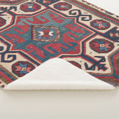 レッドブルーウエスタンサンタフェカウボーイ華美  シェルパブランケット (3/4)