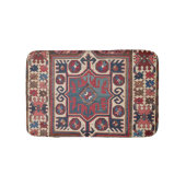 レッドブルーウエスタンサンタフェカウボーイ華美 バスマット (正面)