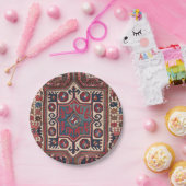 レッドブルーウエスタンサンタフェカウボーイ華美  ペーパープレート (パーティー)