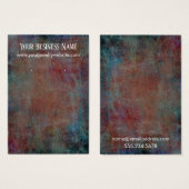 レッドブルーグランジイヤリングホルダー表示カード (正面&裏面)