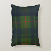レッドブルーグリーンタータンチェックプレイドスコティッシュプレイド アクセントクッション (正面(垂直))