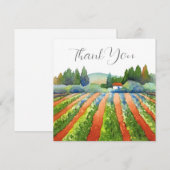 レッドブルーグリーンブドウ園 サンキューカード (正面/裏面)