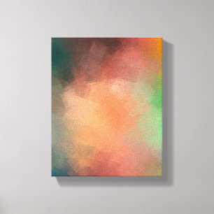 レッドブルーグリーンブラックカラフル抽象芸術アート キャンバスプリント