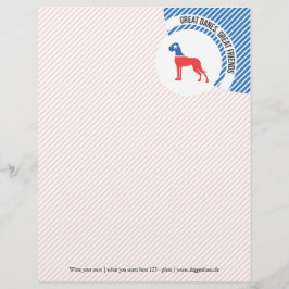 レッドブルースターのグレートデーン