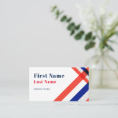 レッドブルーストライプズ政治運動の名刺 名刺 (スタンド正面)