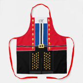 レッドブルースフェイクタッドカスタム エプロン (正面)