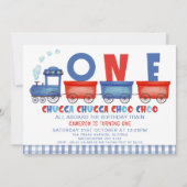 レッドブルーチュガチャガトレイン1日の誕生日 招待状 (正面)