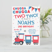 レッドブルートレイン2nd誕生日招待状 招待状 (スタンド正面)