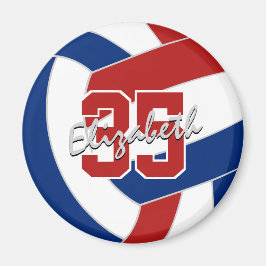 レッドブルーバレーボールチームのパーティーギフト10未満 マグネット