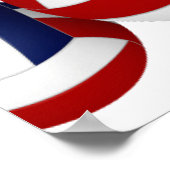 レッドブルーバレーボール子供の誕生日パーティー歓迎 ポスター (角)