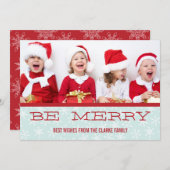 レッドブルービーホリデメリーーフォトカード シーズンカード (正面/裏面)