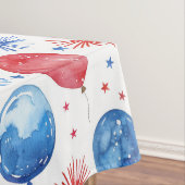 レッドブルーフェスティバルバルーン7月4日テーブルクロス テーブルクロス (インサイチュ)