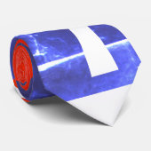 レッドブルーホワイト抽象芸術アートタイ ネクタイ (ロール)