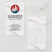 レッドブルー実在エステートロゴ 名刺 (正面/裏面)
