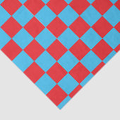 レッドブルー市松模様にチェックデザイン 薄葉紙 (詳細)