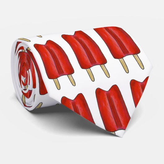 レッドブルー愛国ツインポップ・アートのポップス7月4日 ネクタイ (ロール)