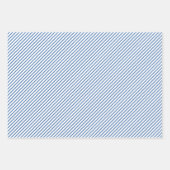 レッドブルー白ストライプ星と星愛国 ラッピングペーパーシート (正面)