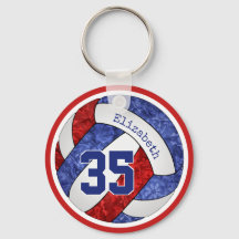 レッドブルー白チームカラーズカスタムバレーボール