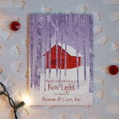 レッドブルー素朴ロゴ会社ホリデーカード カード