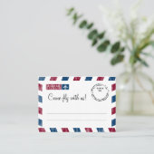 レッドブルー航空便エスコート/シーティングカー結婚ドの プレイスカード (スタンド正面)