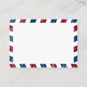 レッドブルー航空便エスコート/シーティングカー結婚ドの プレイスカード (裏面)