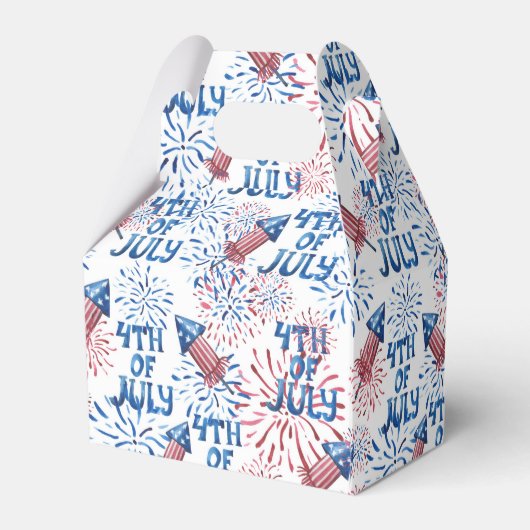 レッドブルー花火7月4日 フェイバーボックス (裏面サイド)