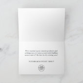 レッドブルー金ゴールドクリスマスボール企業のグリーティング シーズンカード (内部)