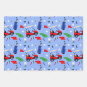 レッドブルー&グリーンゴルフ ラッピングペーパーシート (正面3)