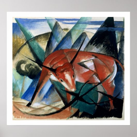 レッドブル(ガッシュオン紙) ポスター (正面)