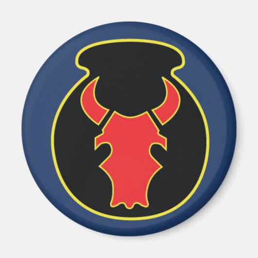 レッドブルCSIBルックエンブレム、アーミーブルーマグネット付 マグネット (正面)