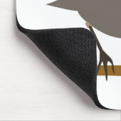 レッドブレストロビンオンブランチ マウスパッド (コーナー)