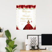 レッドブロンドヘアガールSweet sixteenへようこそ ポスター (ホームオフィス)