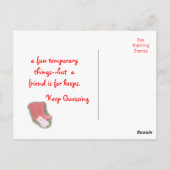 レッドブーツシークレットシスターポストカード – または任意の大事な行事 ポストカード (裏面)