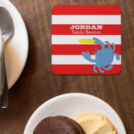 レッドブ航海のルーガニパーソナライズされた スクエアペーパーコースター