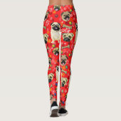 レッドプグプリントレギンス レギンス (裏面)