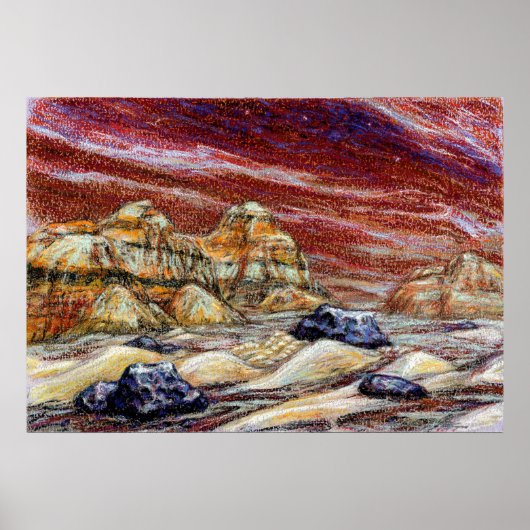 レッドプラネットアートプリント ポスター (正面)