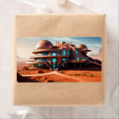 レッドプラネットマンション – AI未来的デザートヴィラ ラベル (インサイチュ)