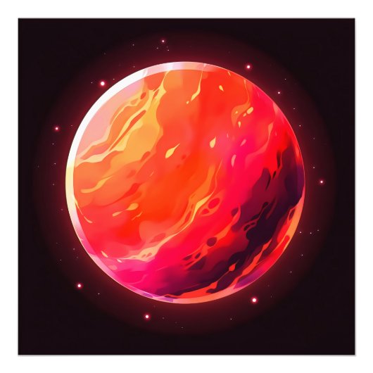 レッドプラネット宇宙 フォトプリント            (正面)
