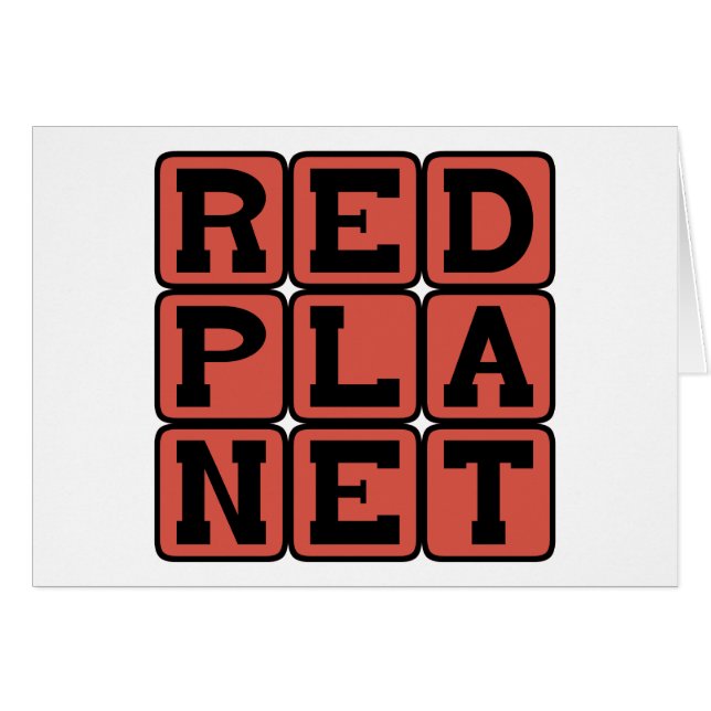 レッドプラネット、火星 (正面横)