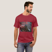 レッドプラム&ピンク開花ヴィーベティー Tシャツ (正面フル)