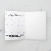 レッドプリッドバッファローラブラドールレトリエバードッグクリスマス シーズンカード (内部)