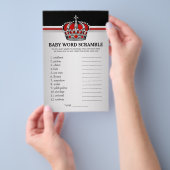 レッドプリンスクラウンベビーシャワーゲーム チラシ (ハンドル)