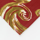 レッドプリンスマイルストン男の赤ちゃん毛布 フリースブランケット (角)