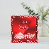 レッドプリンセスコーチ&ウマ55誕生日 招待状 (スタンド正面)